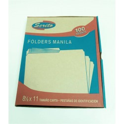 FOLDERS MANILA 8.5" x 11"...